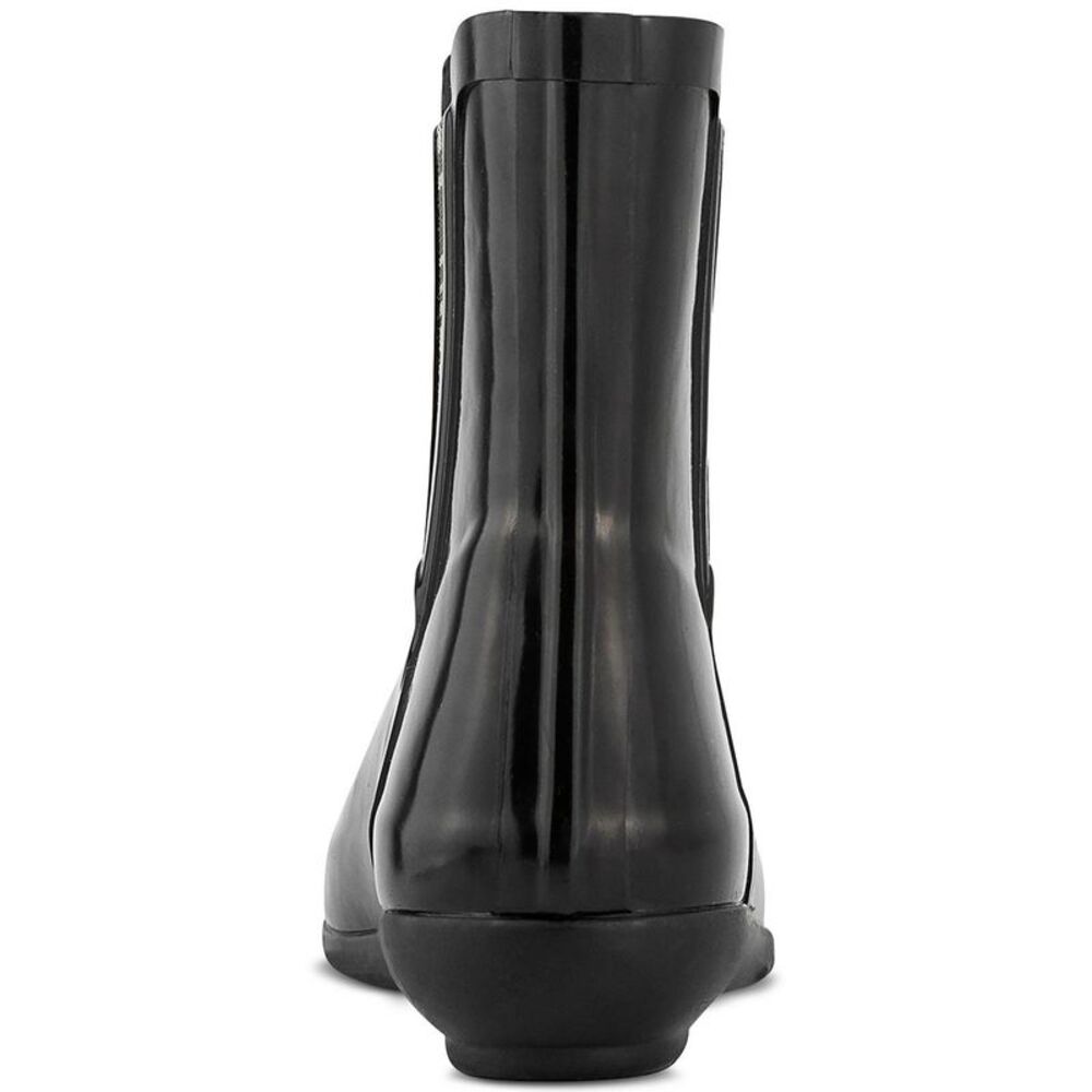 Charter Club Womens Cloudburst Black Outdoor Stretch Rain Boots Shoes Used - Picture 3 of 6